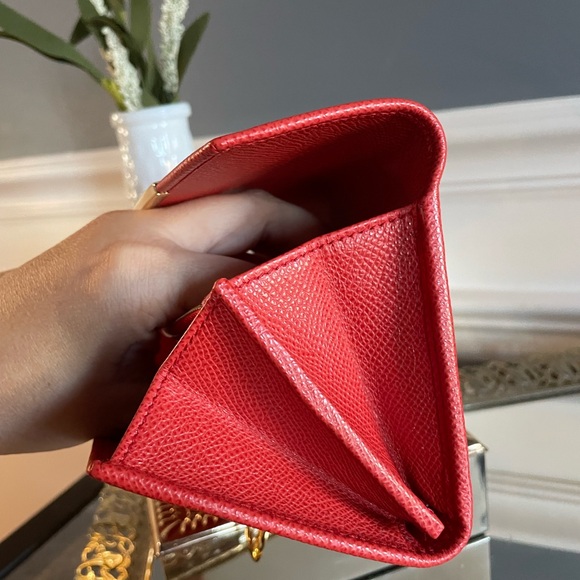 Salvatore Ferragamo Icona Clip Continental Wallet in Arid Coral - Picture 12 of 13